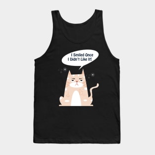 Funny smiled cat Tank Top